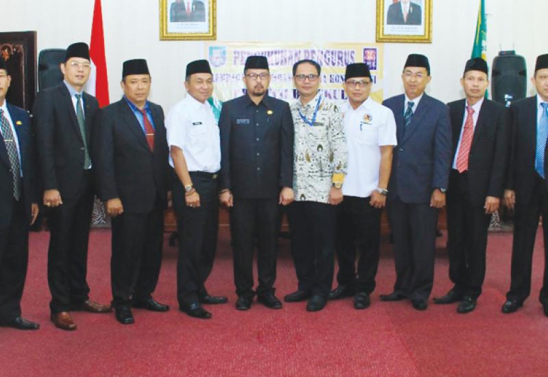 Pengukuhan LPJK Provinsi Bengkulu, Rabu (19/07/2017)