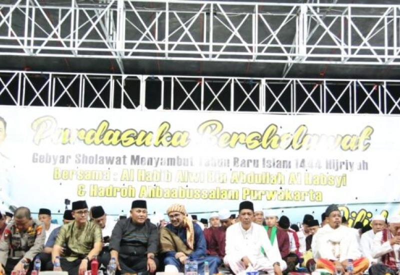 Bupati Nanang Ermanto Ikuti Gebyar Bersholawat Sambut Tahun Baru Islam 1444 H