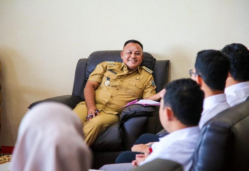 Bersama BPK RI Perwakilan Provinsi Lampung, Bupati Nanag Ikuti Exit Briefing