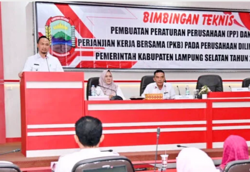 Plt Bupati Lampung Selatan Buka Bimtek Pembuatan PP dan PKB 
