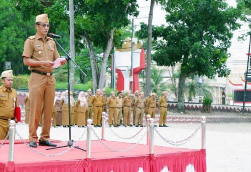 Pimpin Apel Di Penghujung Tahun, Asisten Ekobang Setdakab Lamsel Ingatkan Optimalisasi Anggaran