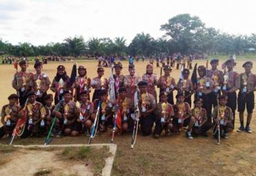 Wakil Walikota Bengkulu Ir. Patriana Sosialinda selaku ketua kwartir cabang gerakan pramuka 0407 Kota Bengkulu sore tadi Minggu (11/09/2016) menutup lomba jambore pramuka