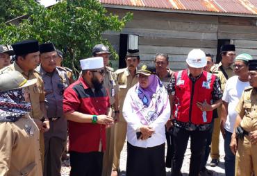 Meninjau lokasi Paska Banjir