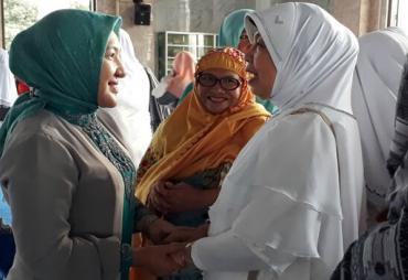 Wakil Walikota Bengkulu usai shalat ied di Masjid Agung At-Taqwa, Anggut Atas, Kota Bengkulu, Jumat (01/09/2017).