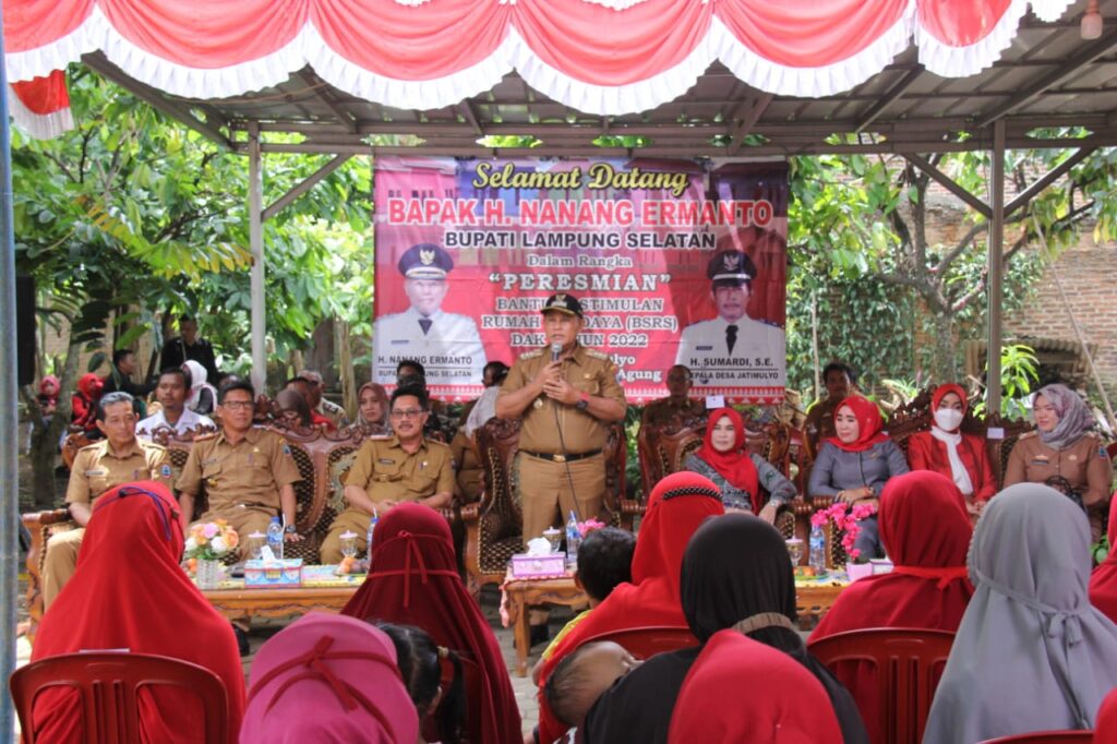 72 Unit Program BSPS Di Kecamatan Natar Dan Jati Agung Diresmikan Bupati Nanang