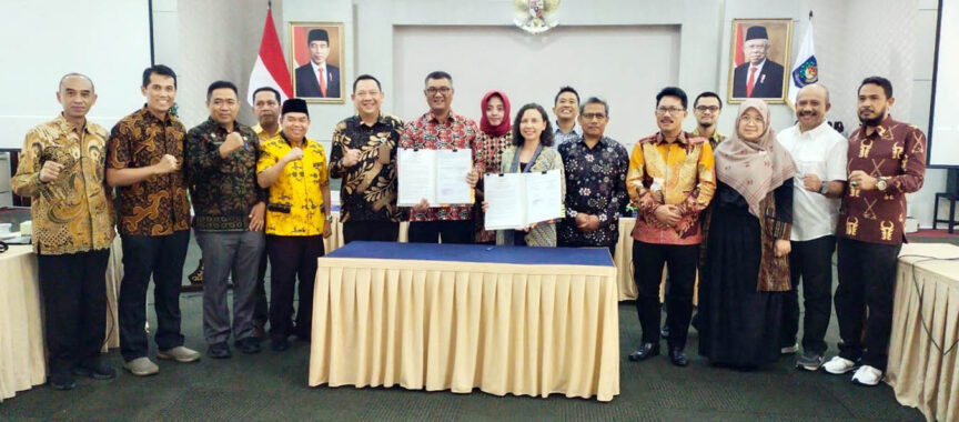 Sekda Lampung Selatan Hadiri Penandatangan MSP Kerja Sama antara Kemendagri dan ASB Indonesia and the Philippines