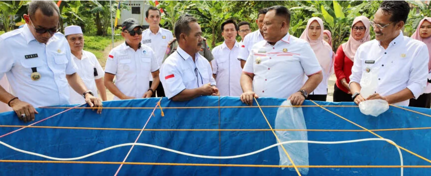 Bupati Lampung Selatan Nanang Ermanto Apresiasi Budidaya Benur dan Udang Vaname 