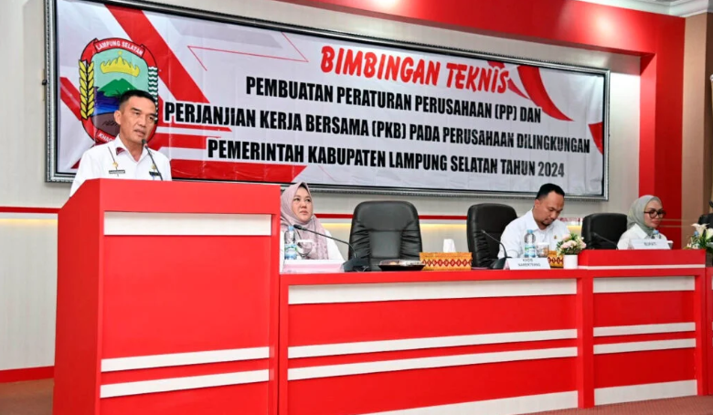 Plt Bupati Lampung Selatan Buka Bimtek Pembuatan PP dan PKB 