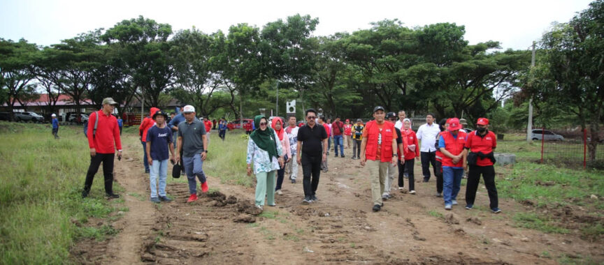 Pemkab Dan Tim PMI Provinsi Lampung Survei Kesiapan Lokasi 