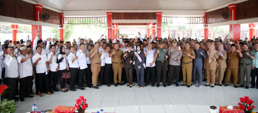 Ikrar Bersama, Pemkab Lampung Selatan Gelar Deklarasi Damai Pilkades Serentak 
