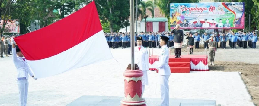 Pemkab Lampung Selatan Gelar Upacara Peringatan HUT Ke-68 Kabupaten Lampung Selatan