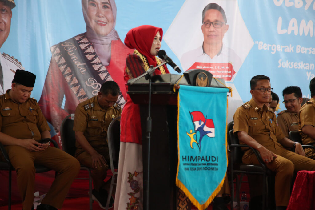 Meriah, Gebyar PAUD Lampung Selatan 2023 Dihadiri Bupati Lamsel dan Bunda PAUD