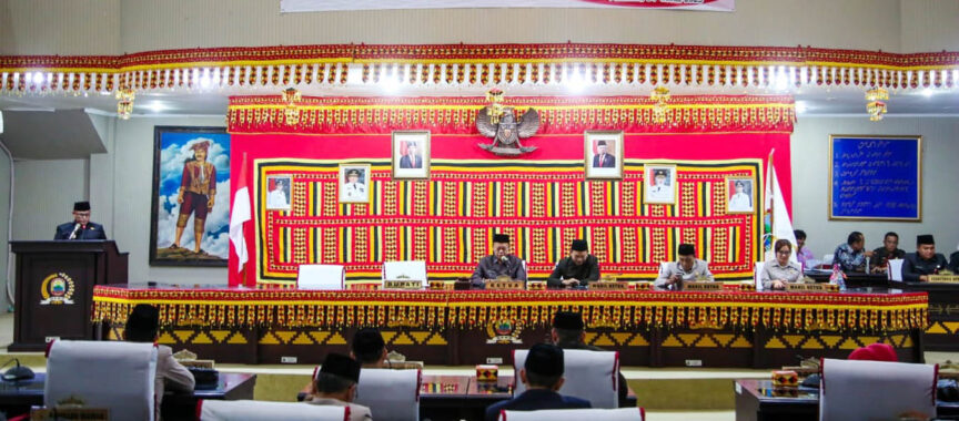 Rapat Paripurna, Bupati Nanag Sampaikan LKPJ Tahun 2022