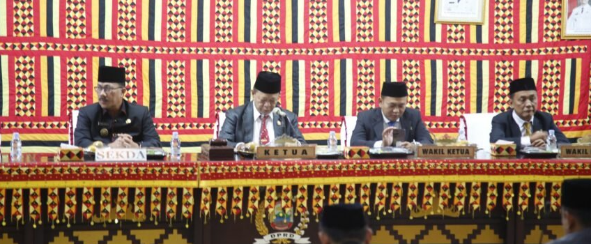 PAW Anggota DPRD Lampung Selatan, Sekda Thamrin Hadiri Rapat Paripurna 