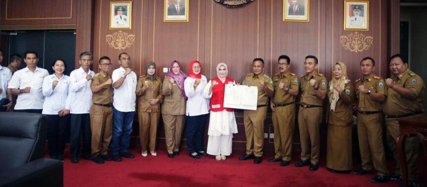 Dengan PMI Lampung Selatan, Pemkab Lampung Selatan Teken MoU dan PKS 