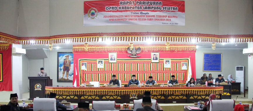 Pemkab dan DPRD Lampung Selatan Teken MoU KUA-PPAS APBD TA 2024