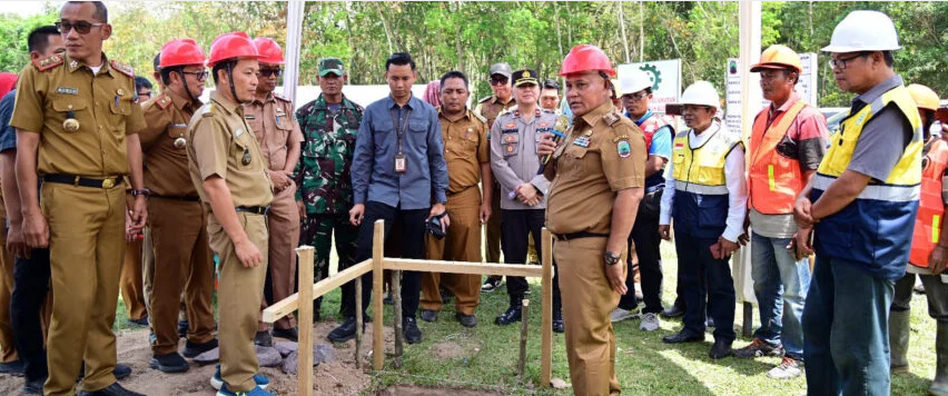 Peletakan Batu Pertama USB SMPN 3 Tanjung Bintang, Bupati Nanang : Fundamen Generasi Emas 2045