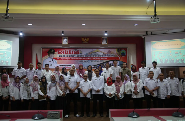 Melalui Dinas Kominfo, Pemkab Lampung Selatan Gelar Sosialisasi Tata Kelola SPBE
