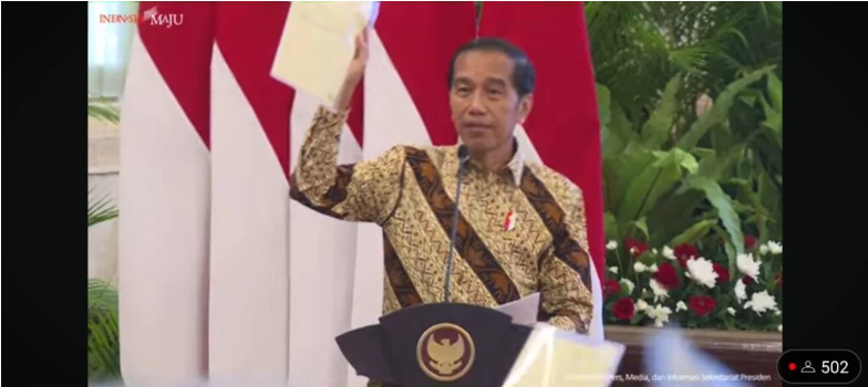 Secara Daring, Sekda Thamrin Hadiri Launching Sertifikat Tanah Elektronik Dan Penyerahan 2.5 Juta Sertifikat