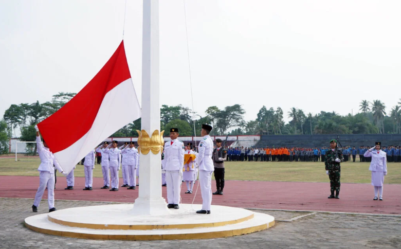Pemkab Lampung Selatan Gelar Upacara Peringatan HUT Ke-79 Kemerdekaan RI