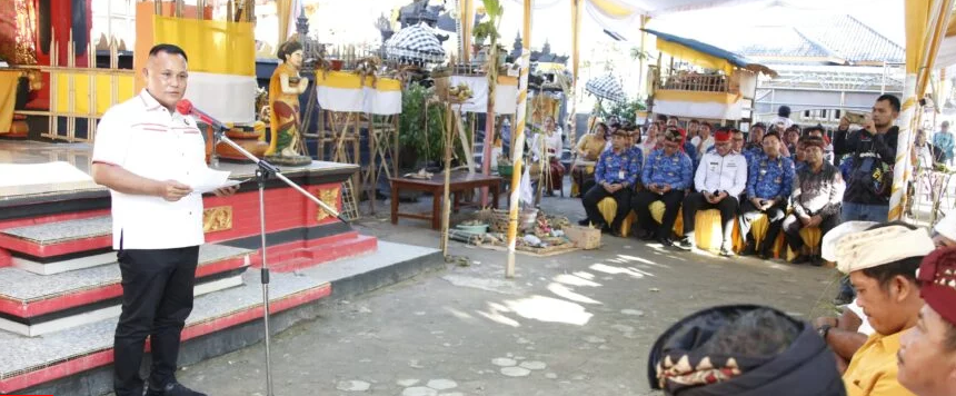 Upacara Munggah Dwijati/Diksa Kesulinggihan Ida Bawati I Made Pasti, Dihadiri Bupati Nanang
