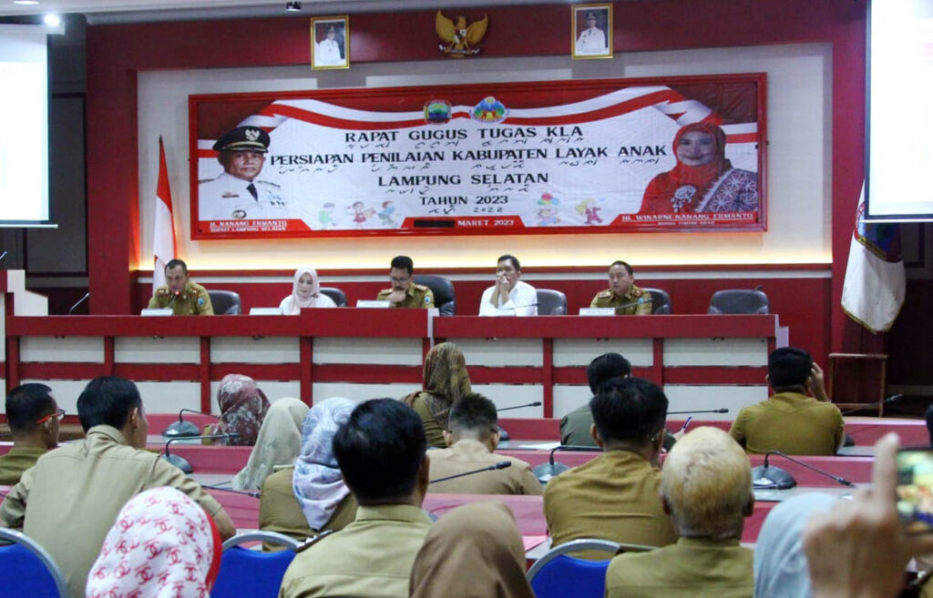Pemkab Lampung Selatan Gelar Rapat Gugus Tugas KLA