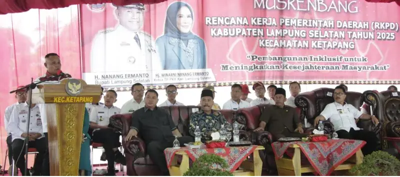 Bupati Nanang Buka Musrenbang RKPD Lampung Selatan 2025 di Kecamatan Ketapang