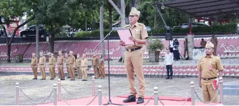 Staf Ahli Bupati Bidang Keuangan Ingatkan Tingkatkan Inovasi Saat Pimpin Apel Mingguan