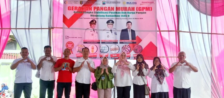 Warga Tajimalela Sambut Antusias Gerakan Pangan Murah Pemkab Lampung Selatan