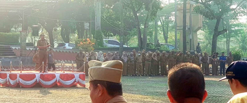 Pimpin Apel, Sekdakab Thamrin Minta ASN Sukseskan Jumbara PMR Nasional 2023