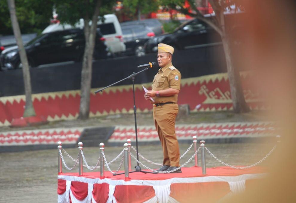 Bupati Lamsel Nanang Pimpin Apel Perdana Tahun 2023