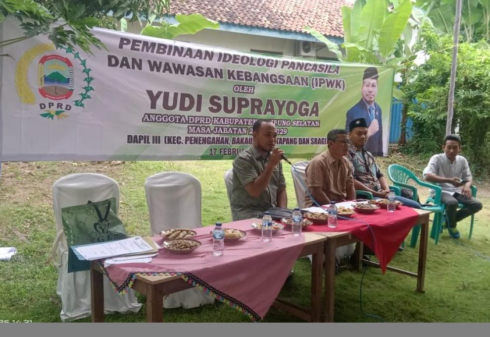 Anggota DPRD Lamsel Yudi Suprayoga Gelar Pembinaan IPWK di Desa Ruguk 