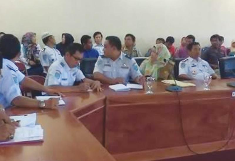 Hearing Komisi II, Juru Parkir dan Dishub Kota Bengkulu, Selasa (25/7/2017)
