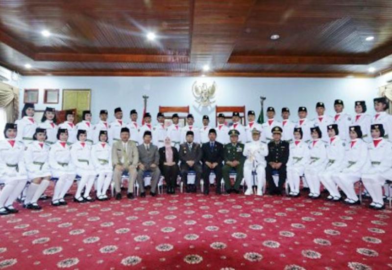 Pengukuhan 30 Anggota Paskibra Kota Bengkulu