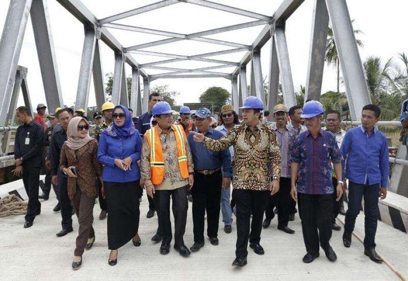 Gubernur Tinjau Jembatan Way Sekampung 2 Pringsewu