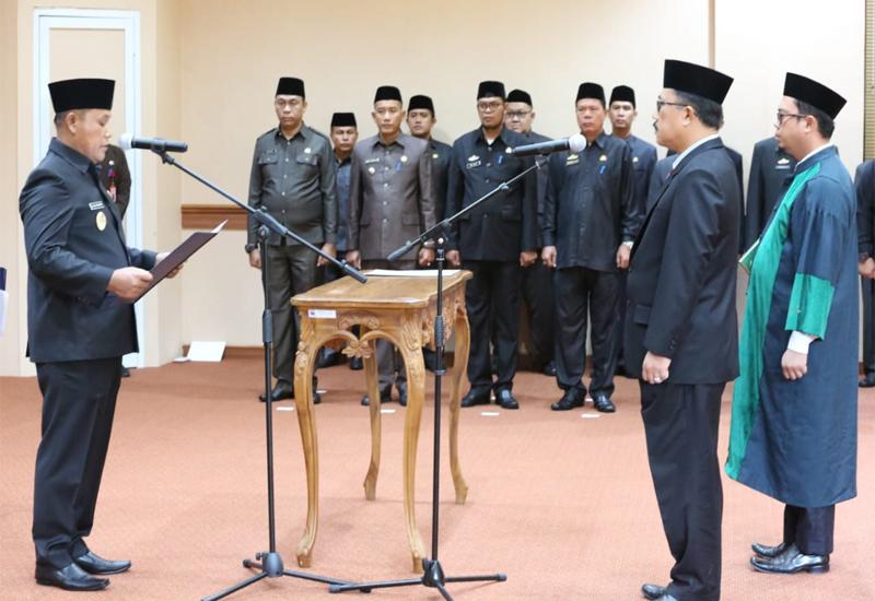 Nanang, Lantik Pj Sekda Dan Plt 14 Pejabat OPD, Di Tuntut Melakukan Percepatan Pembangunan 