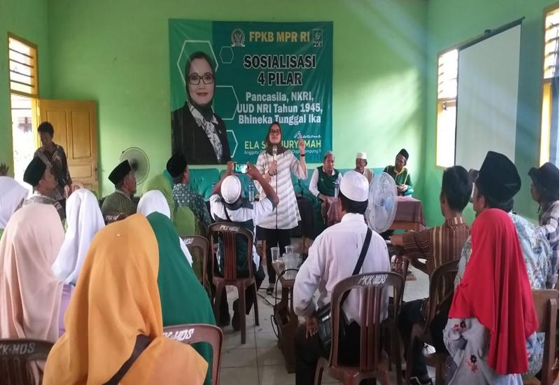 Sosialisasi 4 Pilar, Ela Siti Nuryamah Ingatkan KBNU Harus Kuat Secara Idiologi Dan Kemandirian Ekonomi