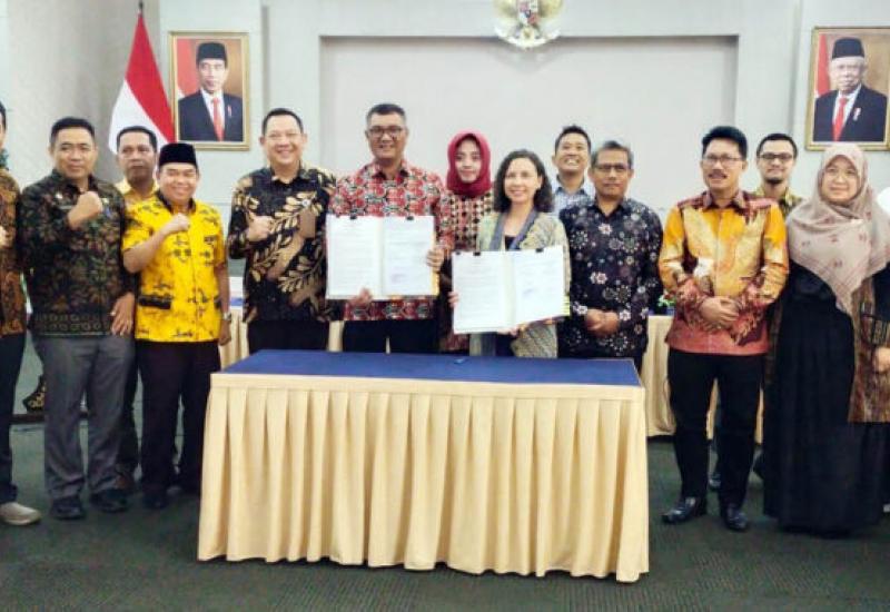 Sekda Lampung Selatan Hadiri Penandatangan MSP Kerja Sama antara Kemendagri dan ASB Indonesia and the Philippines
