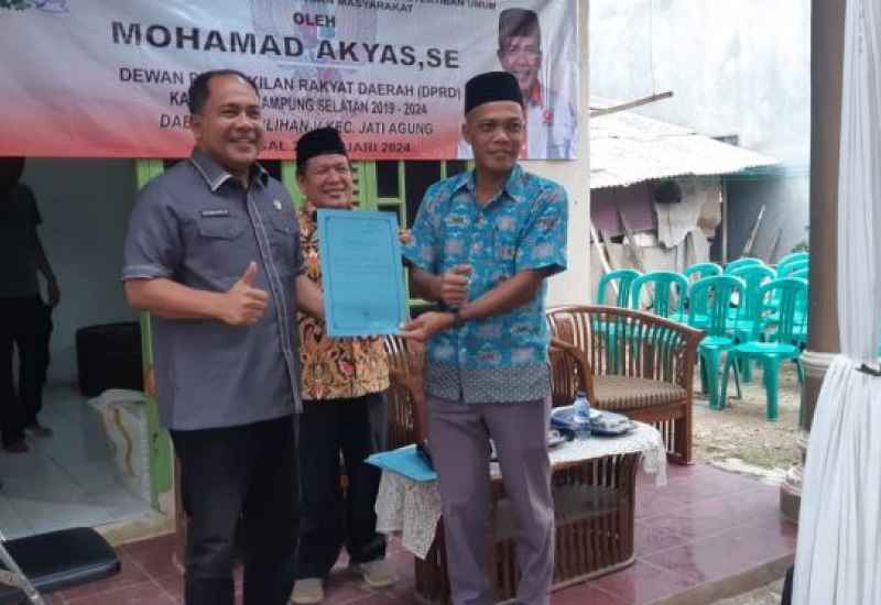 Anggota DPRD Lampung Selatan M Akyas Ajak Masyarakat Ciptakan Situasi Yang Kondusif