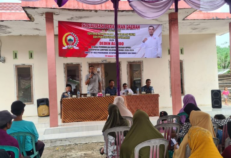 Anggota DPRD Lamsel Deden Alindo Ajak Masyarakat Jaga Ketentraman dan Ketertiban Umum