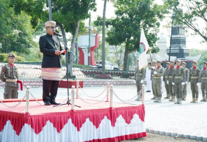 Pemkab Lampung Selatan Gelar Upacara Peringatan HUT Ke-68 Kabupaten Lampung Selatan