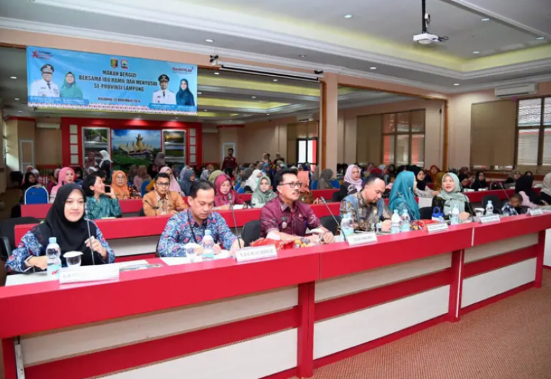 Ibu Hamil dan Menyusui, Pemkab Lampung Selatan Laksanakan Makan Bergizi