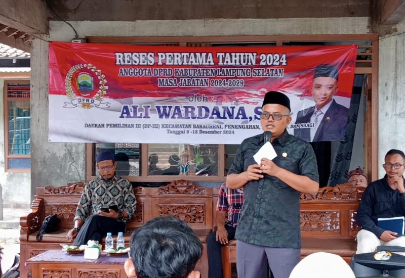 Reses Pertama Tahun 2024, Anggota DPRD Lamsel Ali Wardana Gelar di Klaten