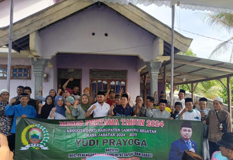 Di Tanah Kelahirannya, Anggota DPRD Lamsel Yudi Suprayoga Gelar Reses