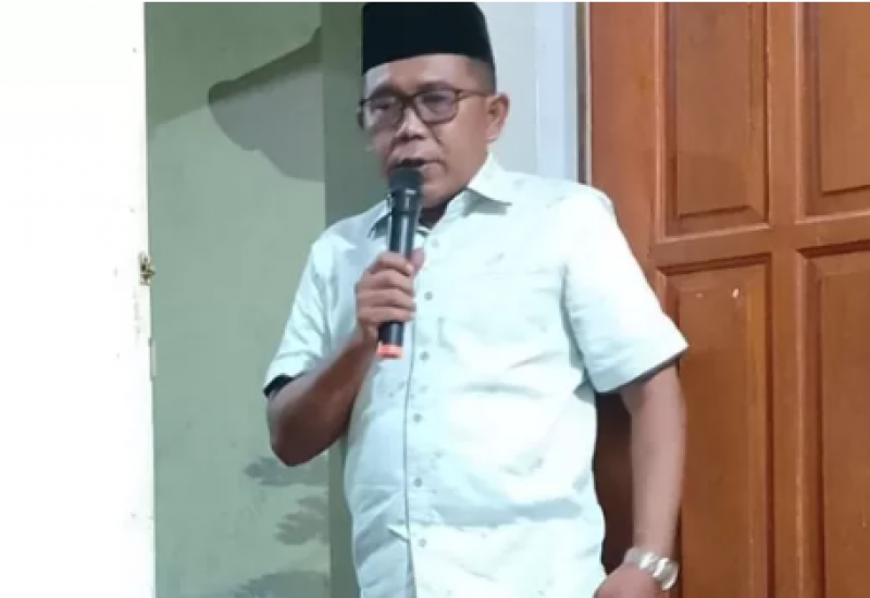 Anggota DPRD Lamsel Dwi Riyanto Sampaikan Taushiyah Haru di Malam Ketujuh Wafatnya Jamaah Haji 