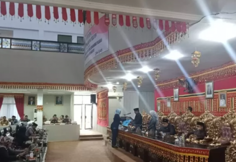 Rapat Paripurna, DPRD Lampung Selatan Setujui LKPJ APBD 2024
