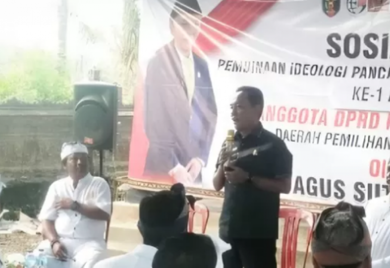 Anggota DPRD Agus Sutanto Gelar Sosialisasi Ideologi Pancasila 