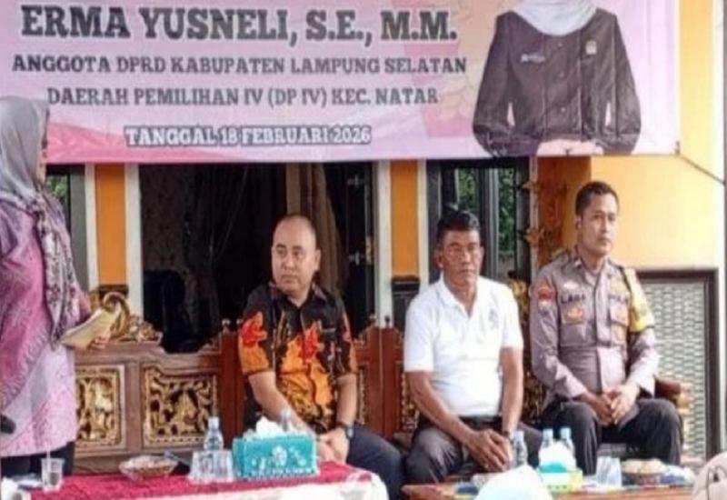 Ketua DPRD Erma Yusneli Laksanakan Reses, Serap Aspirasi Warga Natar