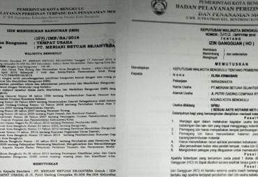 Bukti Dokument-Dokument yang diperlihatkan oleh Kepala Dinas, Kamis, (10-08-2017)