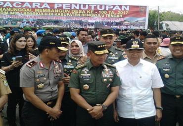 Program TMMD Ke 100 Tahun 2017 Kodim 0407/Bengkulu di Kabupaten Bengkulu Tengah